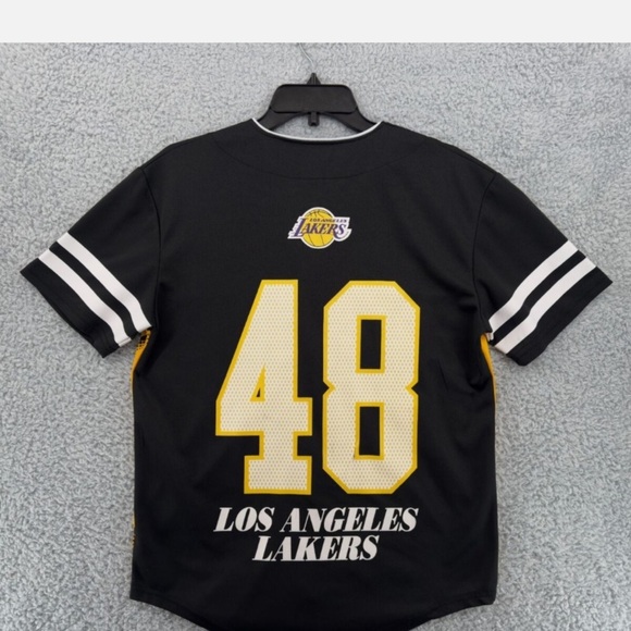 Lakers Black and Gold Button-Up Jersey - Picture 3 of 6
